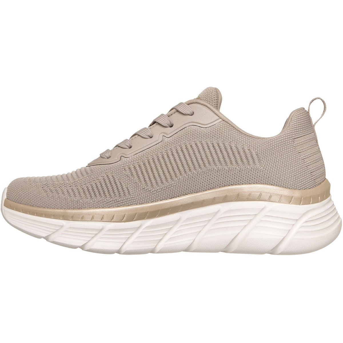 Skechers Bobs B Flex Hi Flying Textile Women's Taupe/Gold Trainers