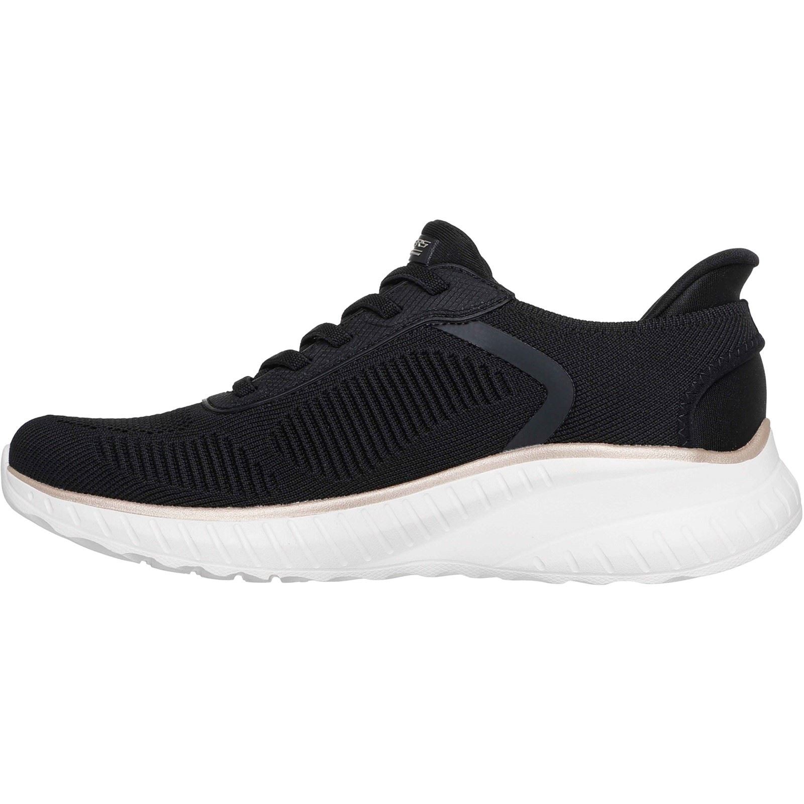 Skechers BOBS Sport Squad Chaos Textile Women's Black/Gold Standard Trainers