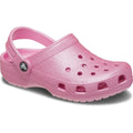 Crocs Classic Glitter Synthetic Kids Pink Tweed Glitter Clogs