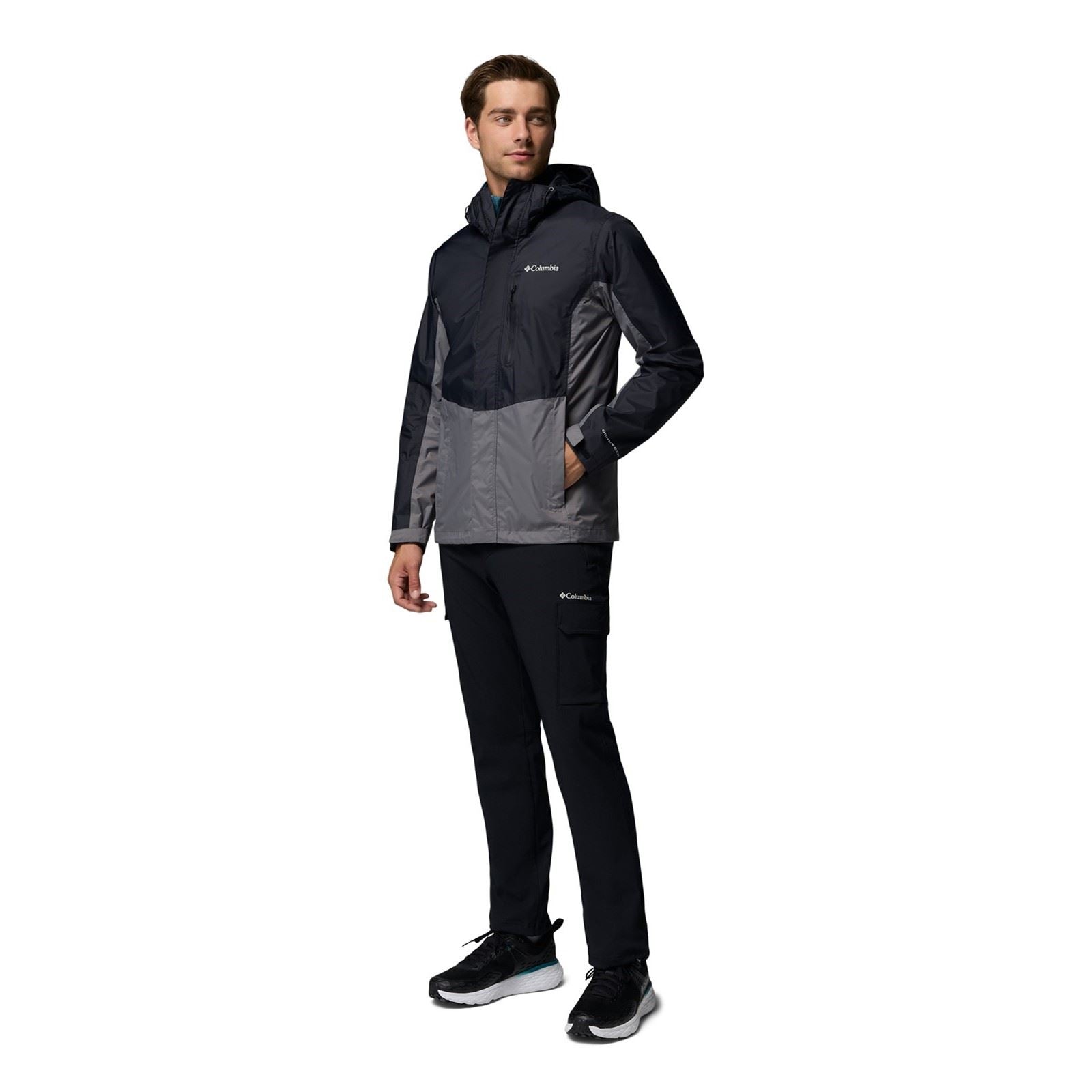 Columbia Pouring Adventure III Jacket Men's Black Rain Jacket