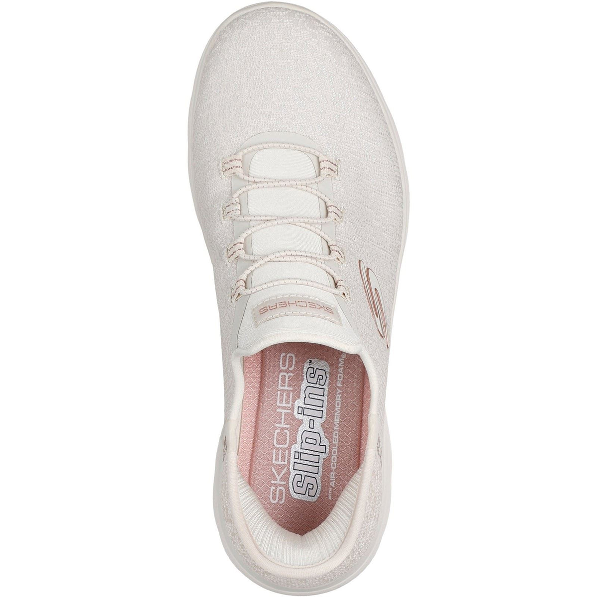 Skechers Summits Lunar Glow Textile Women's Natural/Rose Gold Trainers