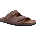 Hush Puppies Nash Slider Leather Men's Brown Sandals