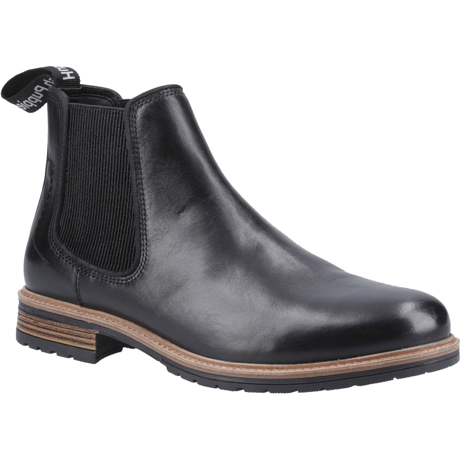 Hush Puppies Russell Leather Men's Black Boots