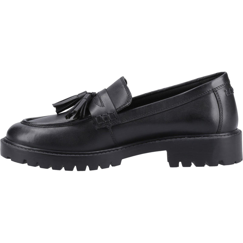 Hush Puppies Abigail Senior Leather Girls's Black Loafers