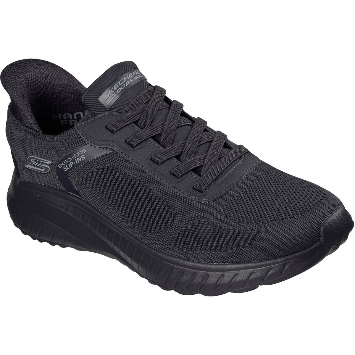 Skechers BOBS Sport Squad Chaos Solid Step Textile Men's DARK CHARCOAL Trainers
