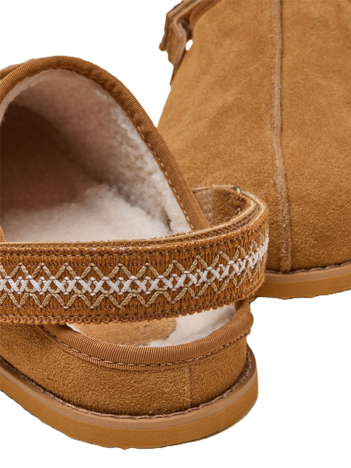 Joules Clog Suede Women's Chestnut Brown Slippers