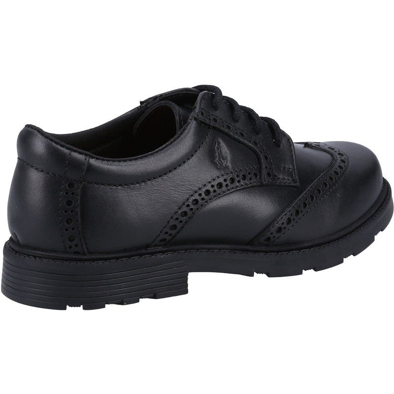 Hush Puppies Jacob SNR Leather Boys's Black Brogues