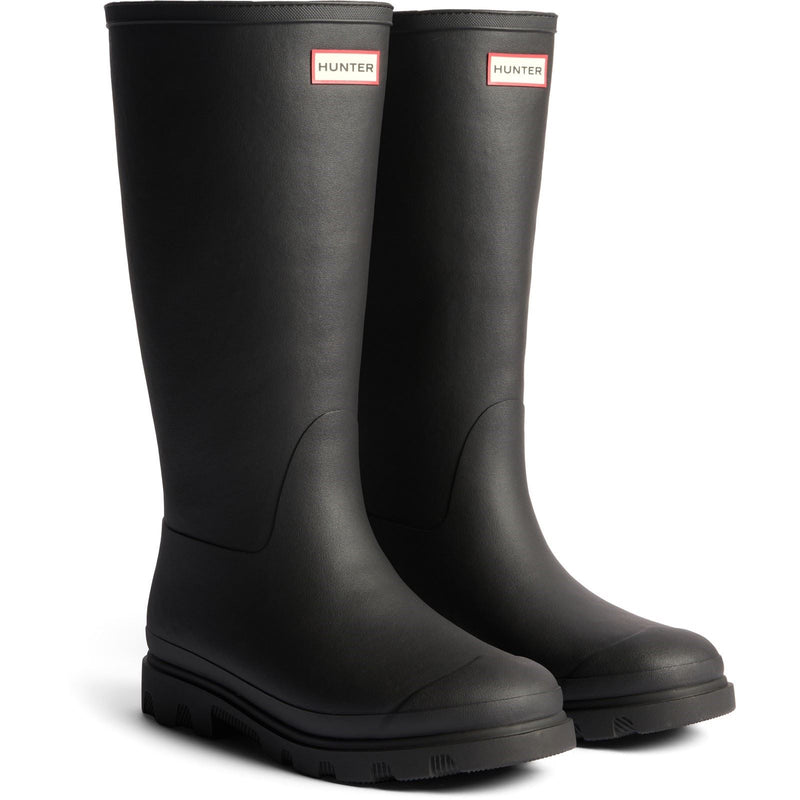 Hunter Downpour Tall Insulated Boot Rubber Women's Black Wellington Boots