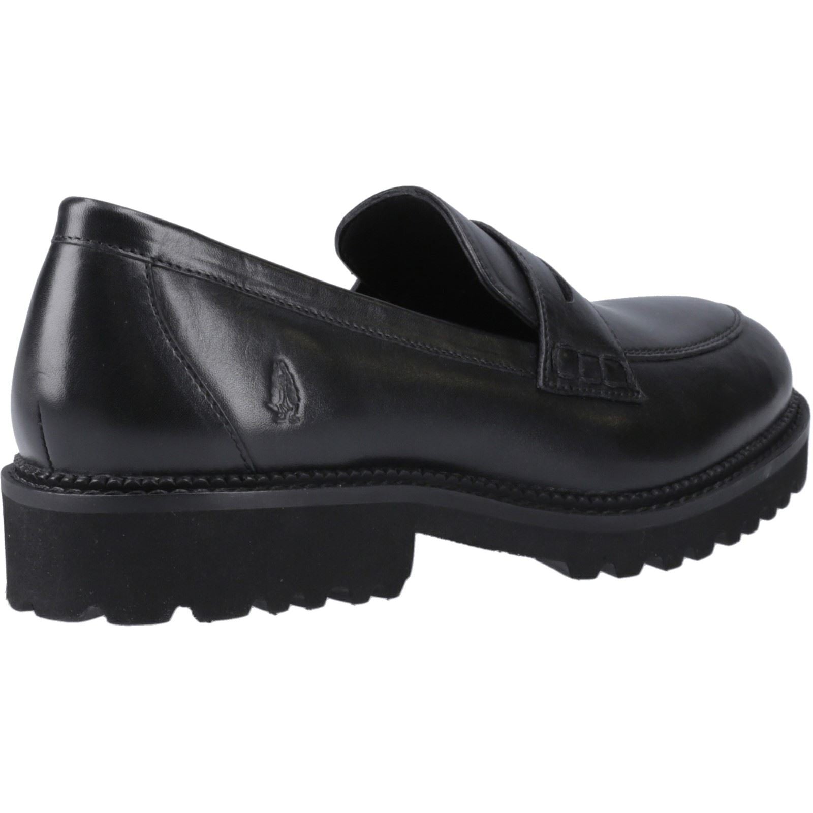 Hush Puppies Grazia Leather Girl's Black Loafers
