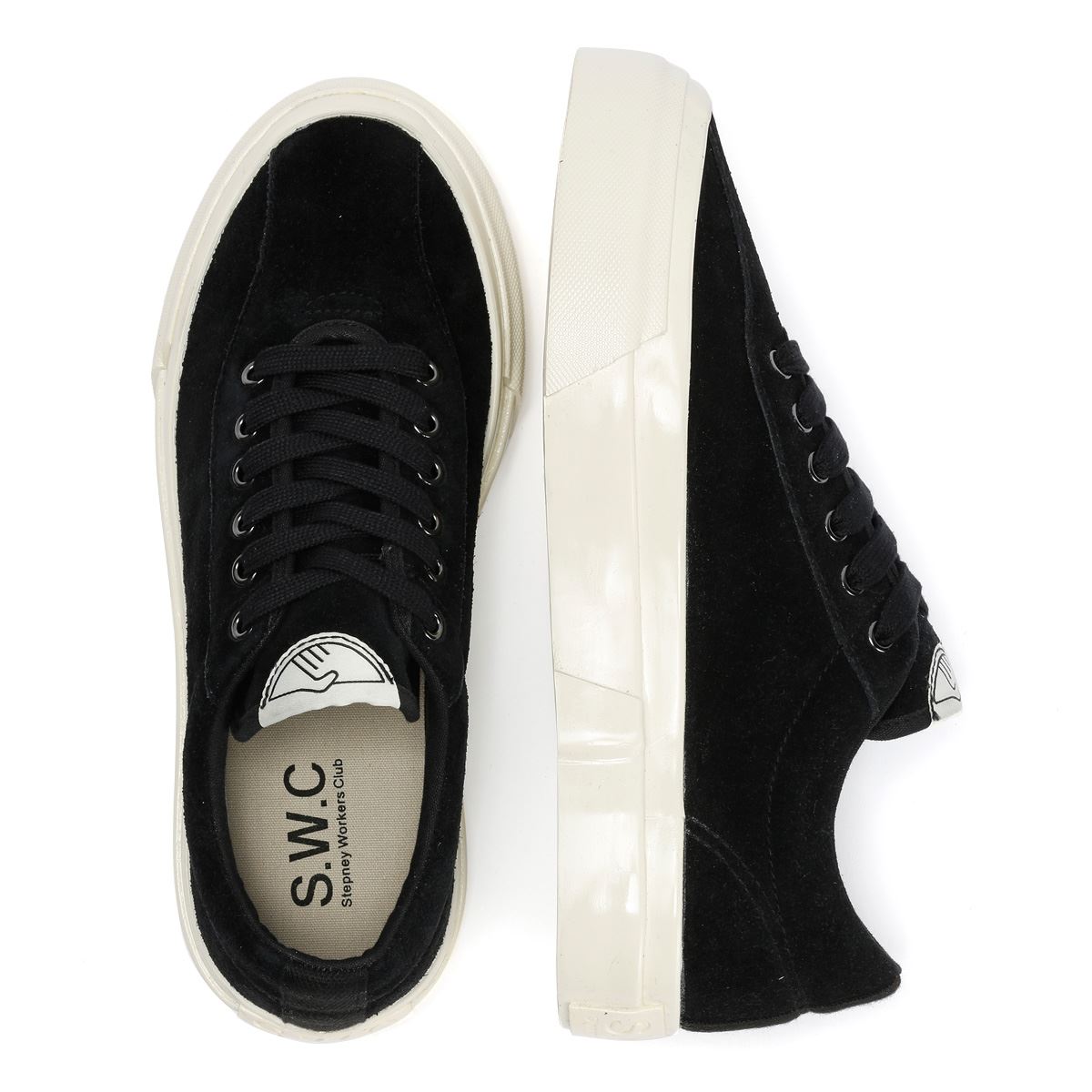 Stepney Workers Club Dellow L Suede Women's Black Trainers
