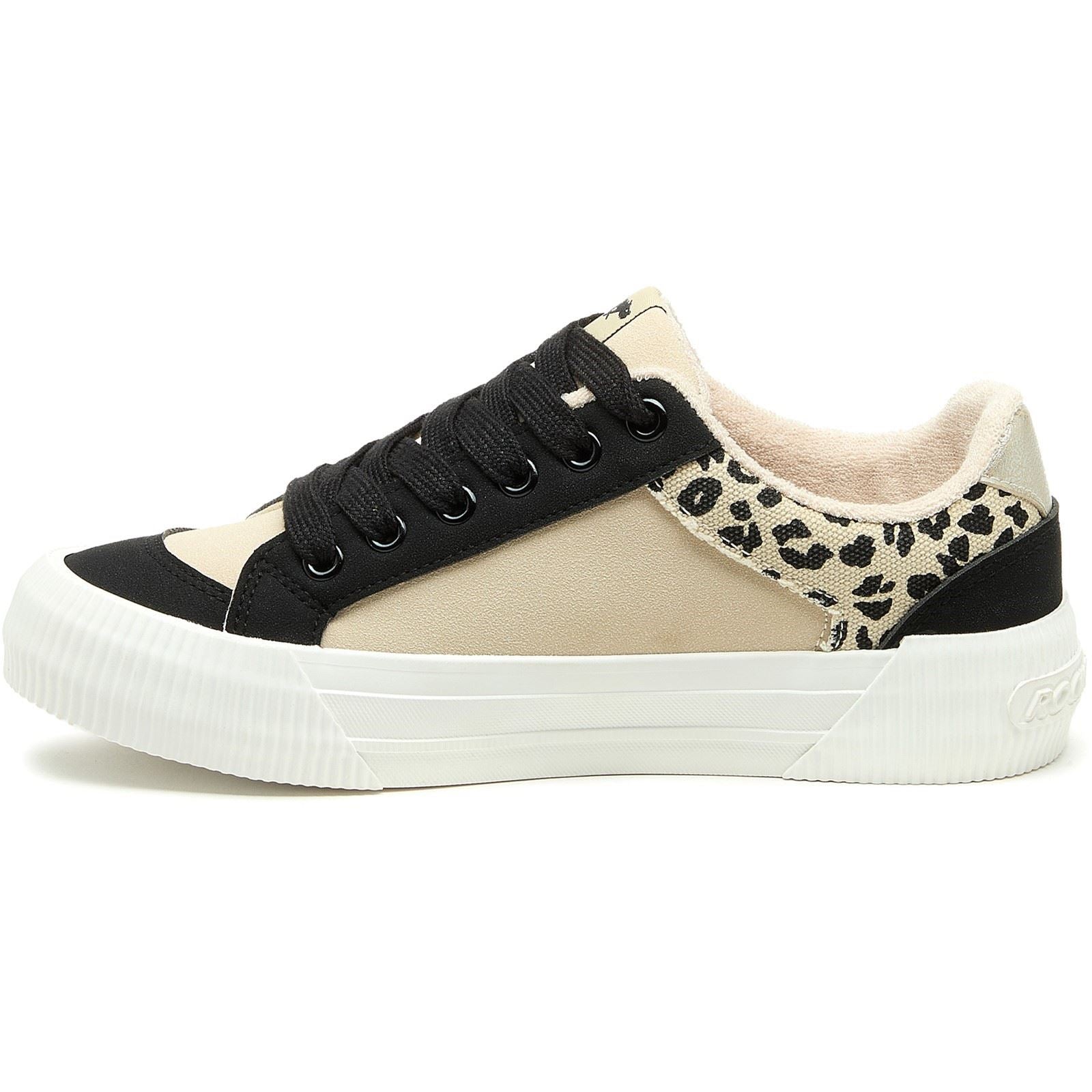 Rocket Dog Cheery Blocked Cotton Women's Beige/Black Trainers