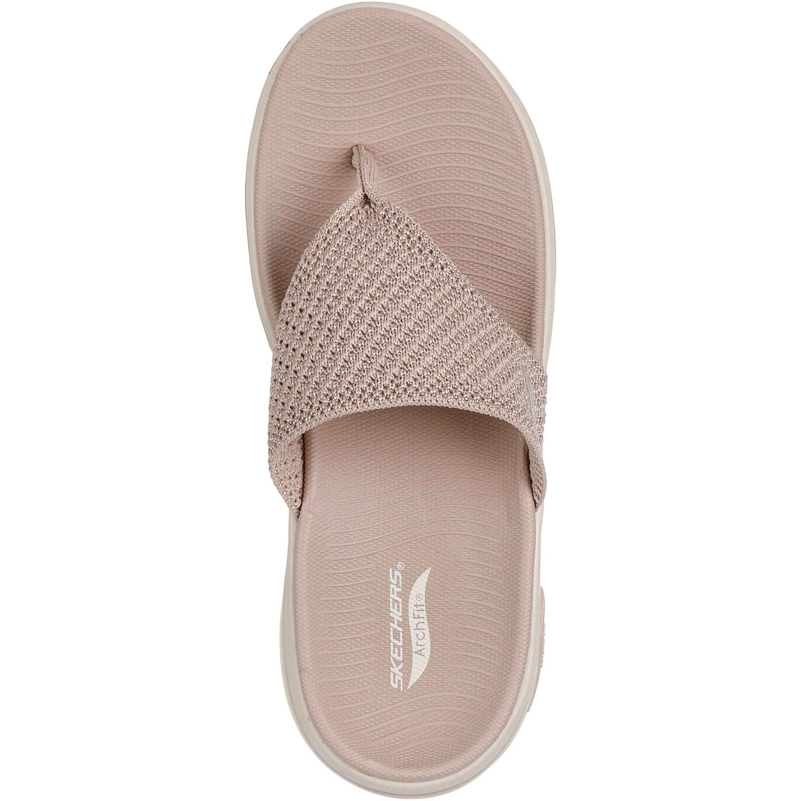 Skechers Go Walk Arch Fit 2.0 Textile Women's Taupe Standard Sandals