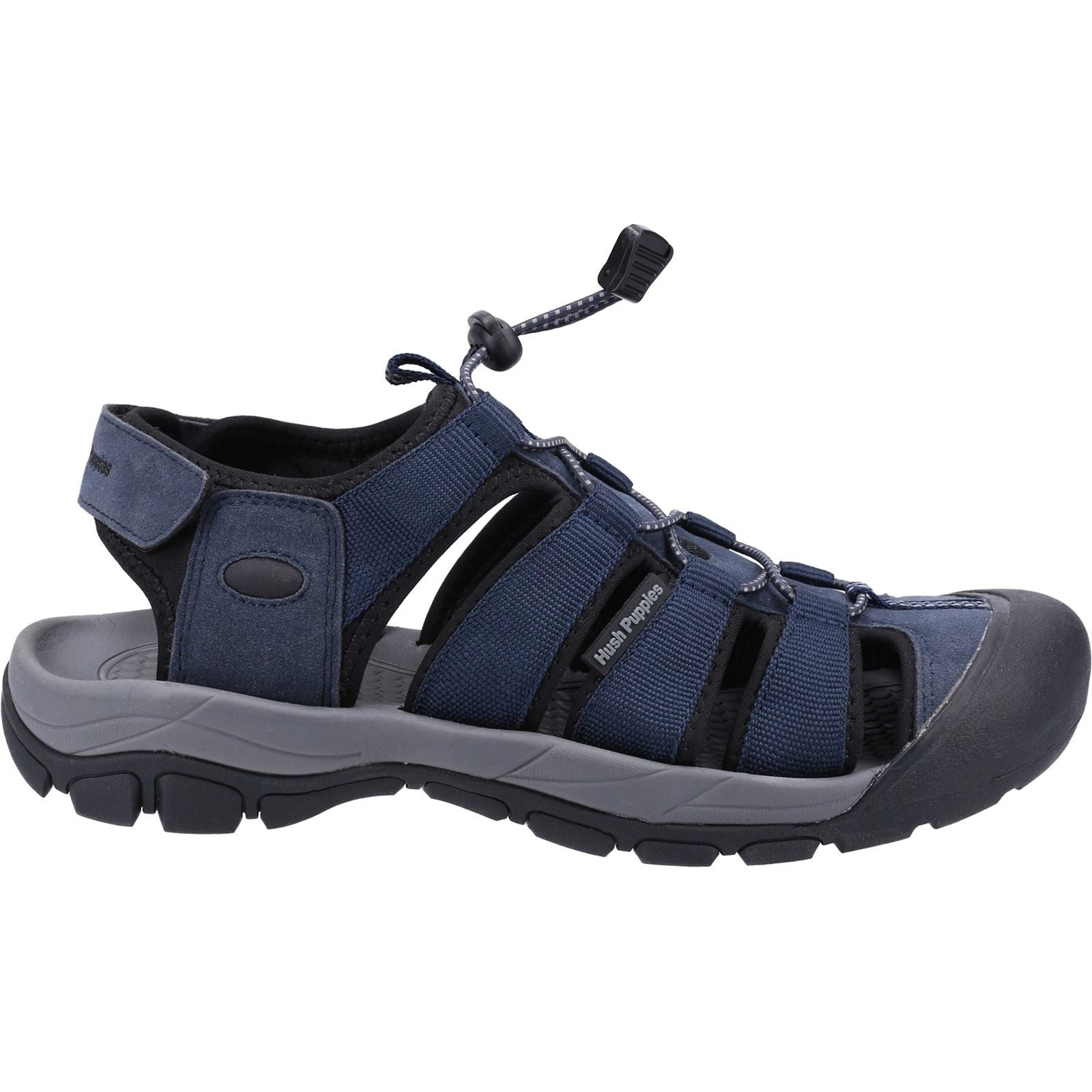 Hush Puppies Peru Synthetic/Webbing Men's Navy Sandals