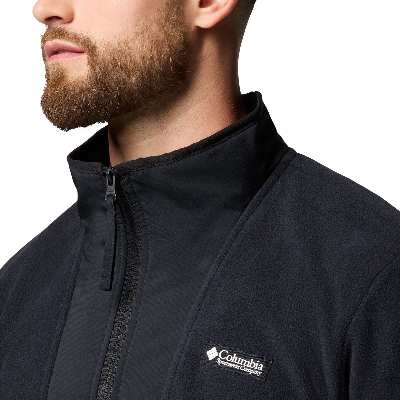 Columbia Sequoia Grove Half Zip Fleece Polyester Men's Black Zip Neck Pullovers