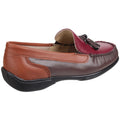 Cotswold Biddlestone Leather Women's Chestnut/Tan/Wine Loafers