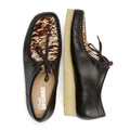 Clarks Originals Wallabee Cow Print Leather Men's Brown Shoes