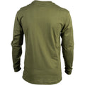Caterpillar Trademark Banner Long Sleeve Cotton Men's Green T-Shirt