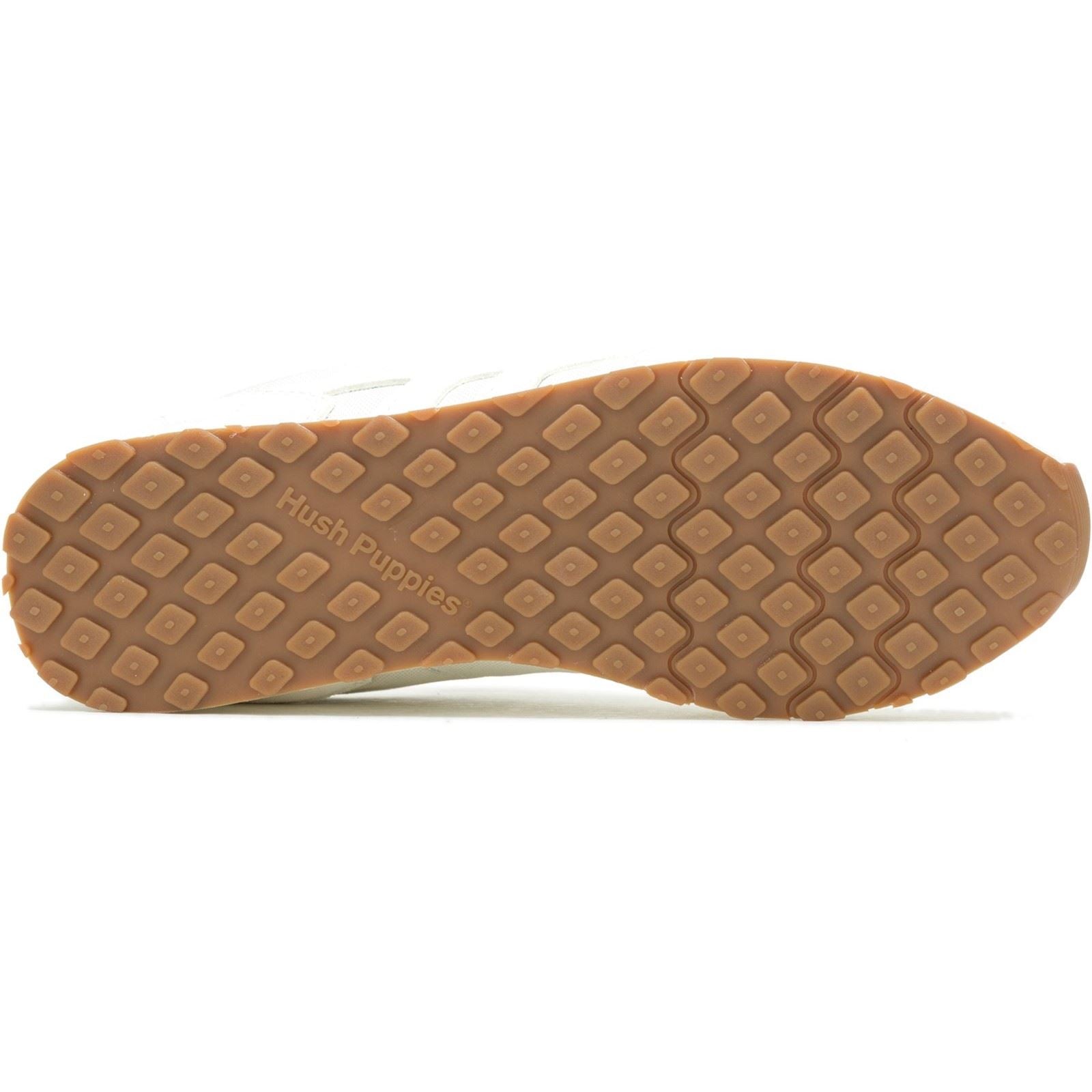 Hush Puppies Seventy8 Leather Women's Cream Trainers