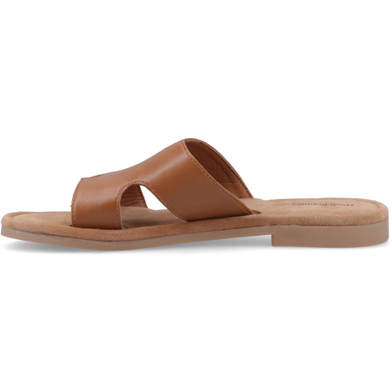 Hush Puppies Azalea Mule Leather Women's Tan Sandals