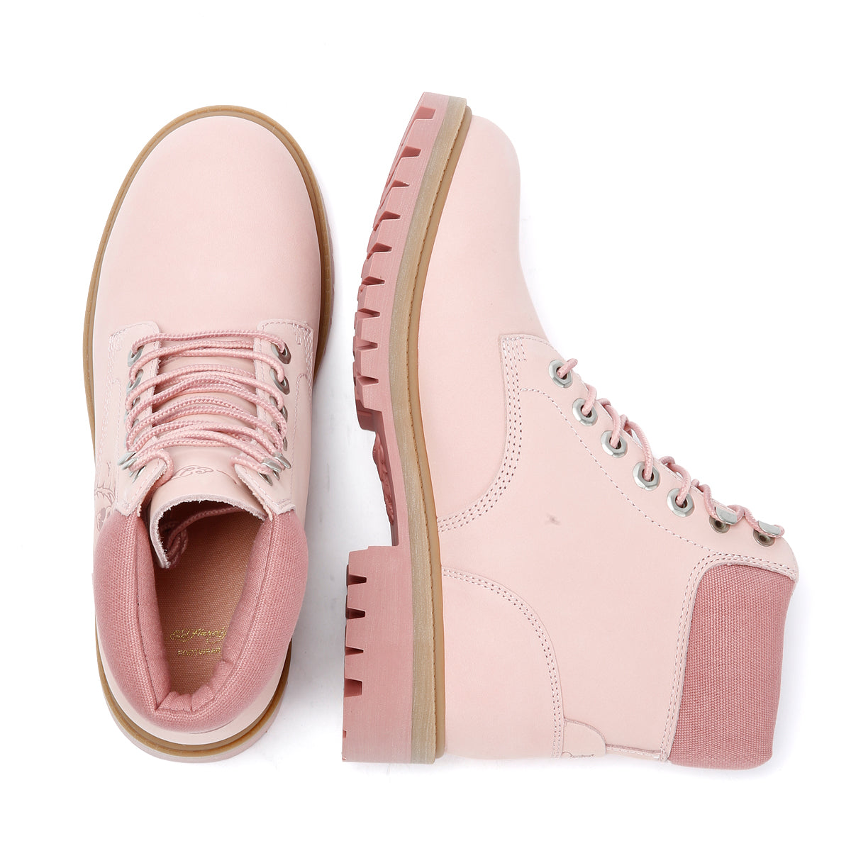 Ed Hardy Wild Roses Nubuck Women's Pink Boots
