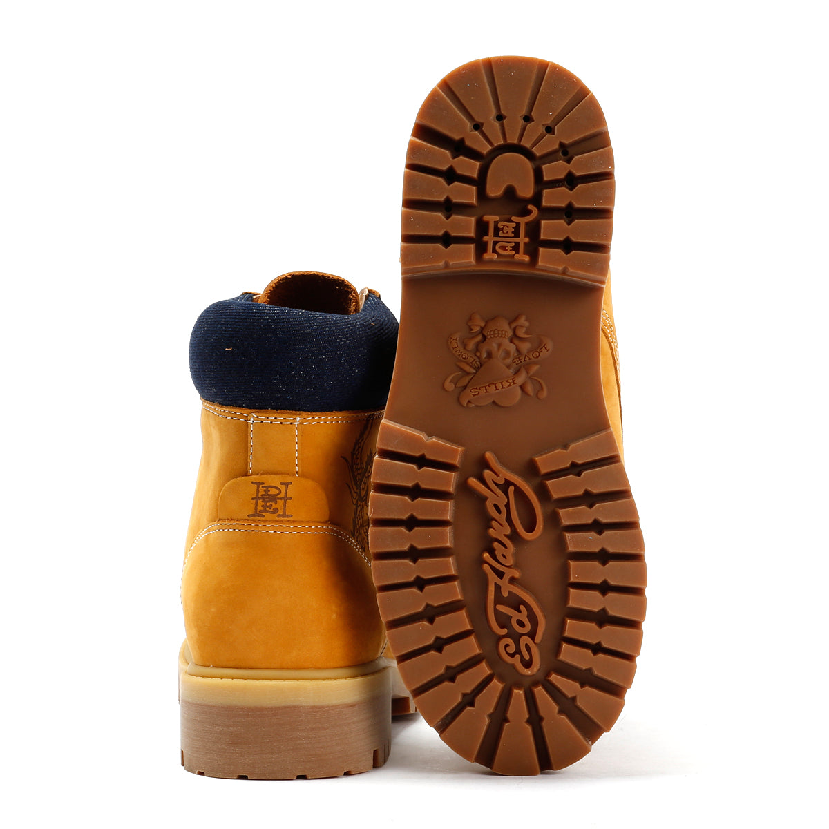 Ed Hardy Dancing Dragon Nubuck Women's Tan Boots