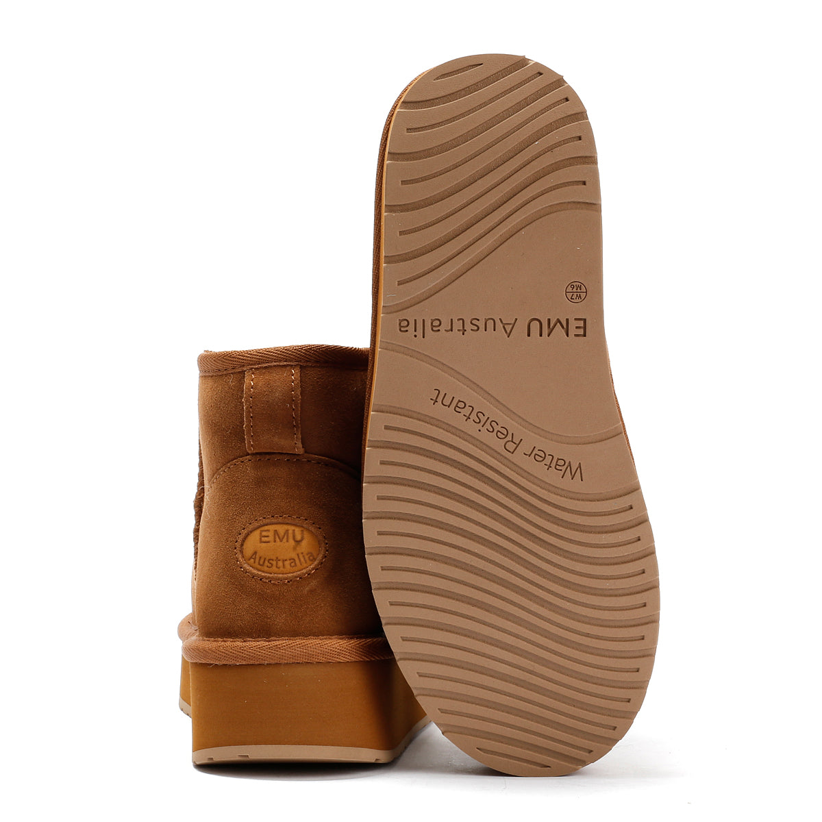 Emu Australia Stinger Micro Flatform 2.0 Sheepskin Women's Chocolate Boots