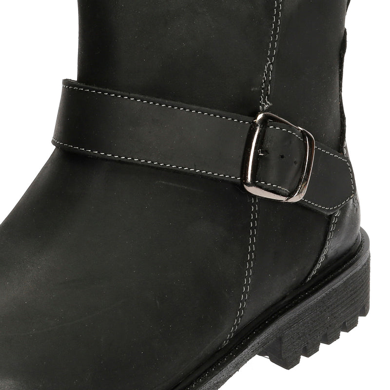 Hush Puppies Wakely Leather Women's Black Boots