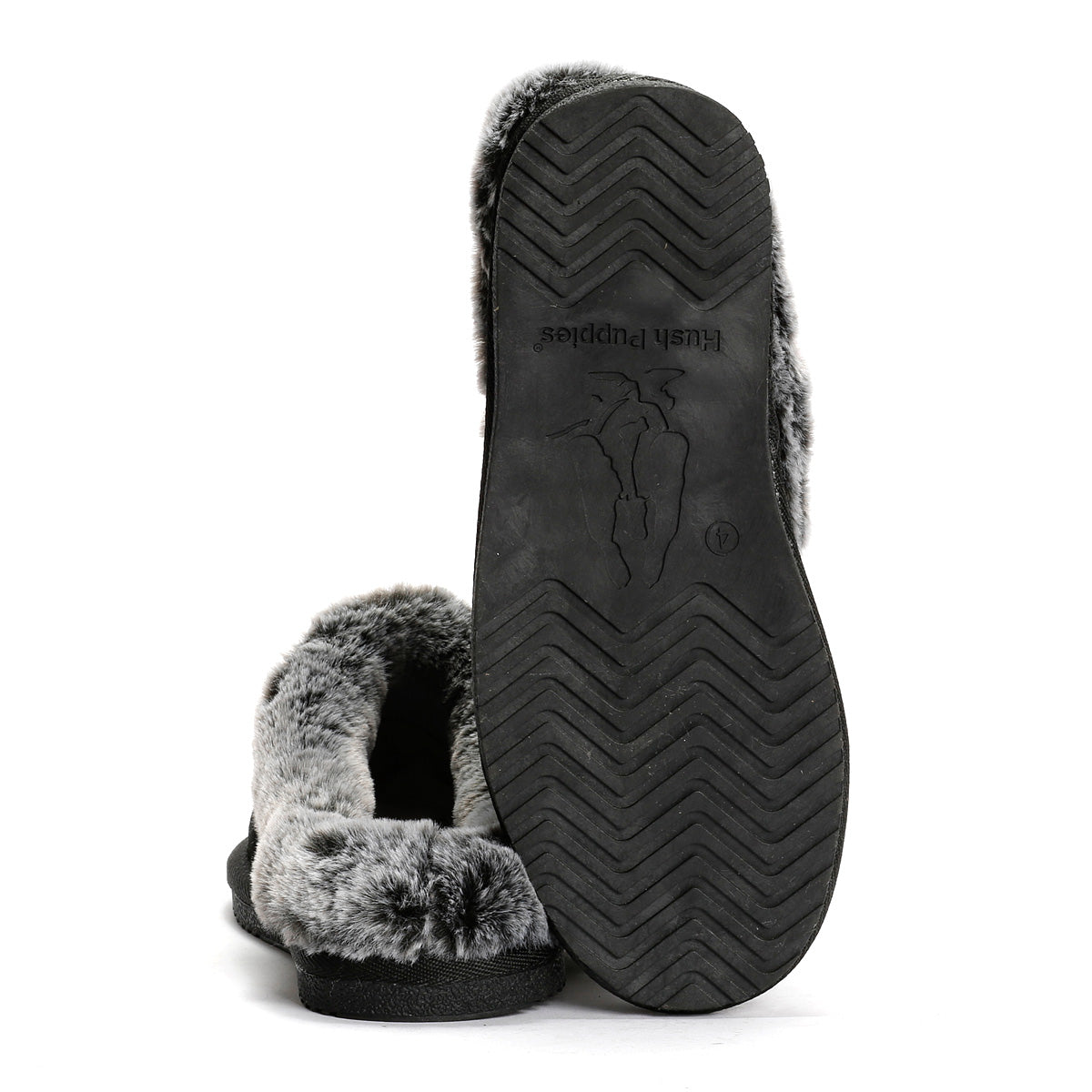 Hush Puppies Amara Suede Women's Black Slippers
