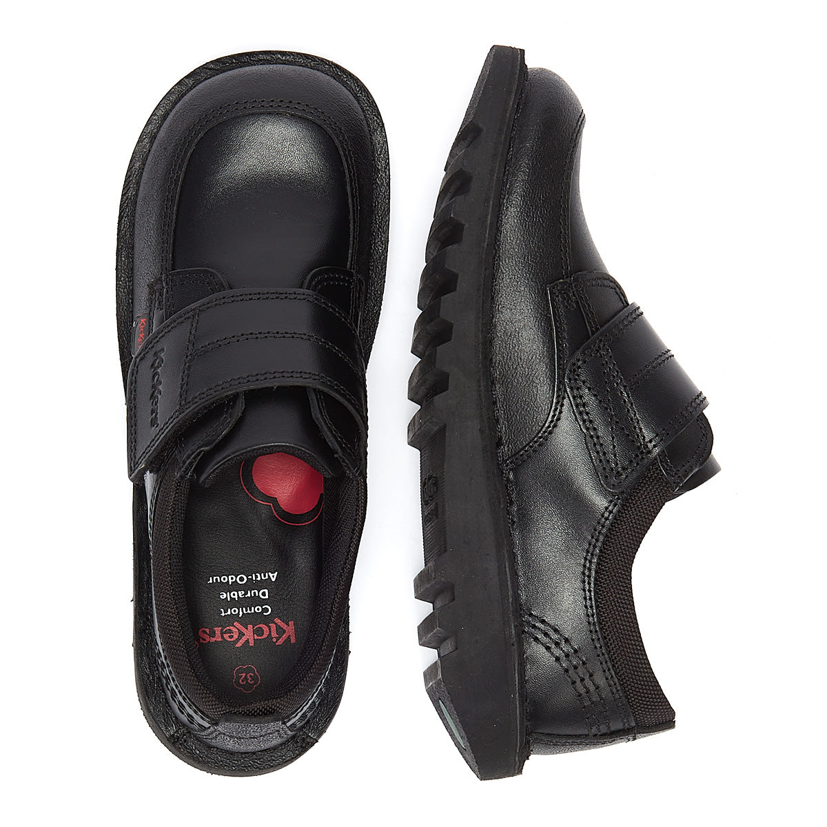 Kickers Kick Lo Scuff Junior Black Trainers
