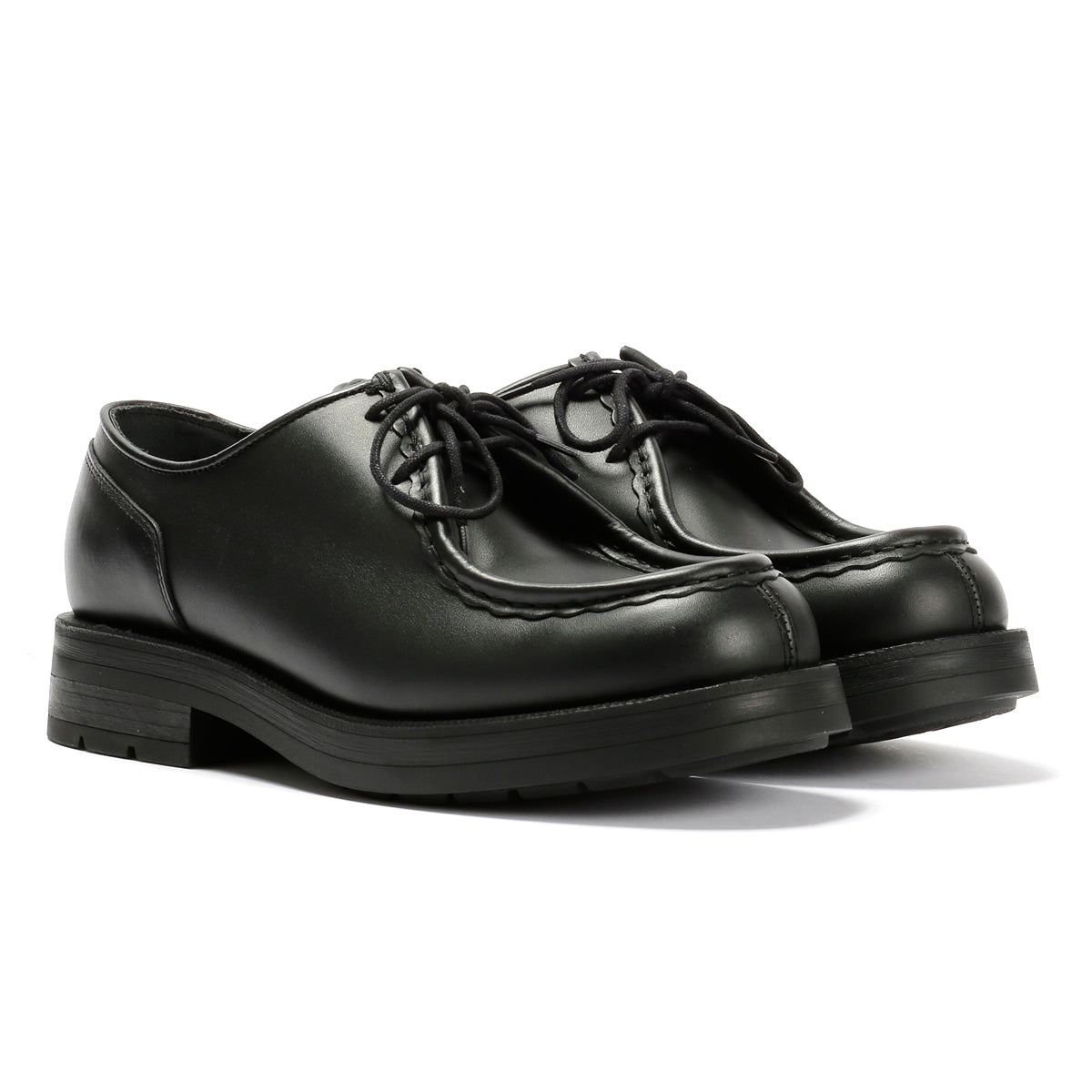 Kleman Tambour Leather Men's Noir Lace-Up Shoes