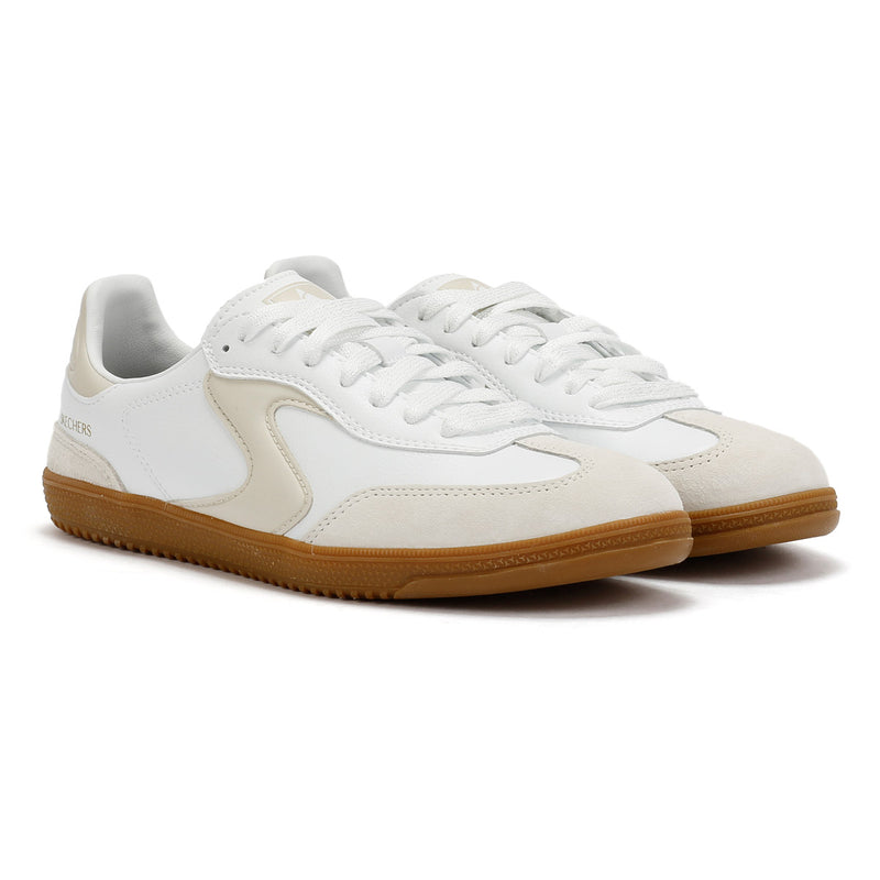 Skechers Hotshot Kickoff Leather Women's White/Natural Trainers