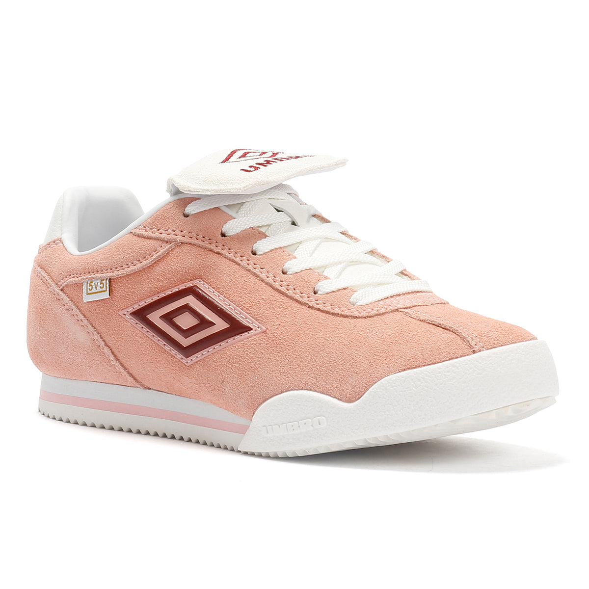 Umbro 5V5 Suede Women's Impatients Pink/Red Dahlia Trainers