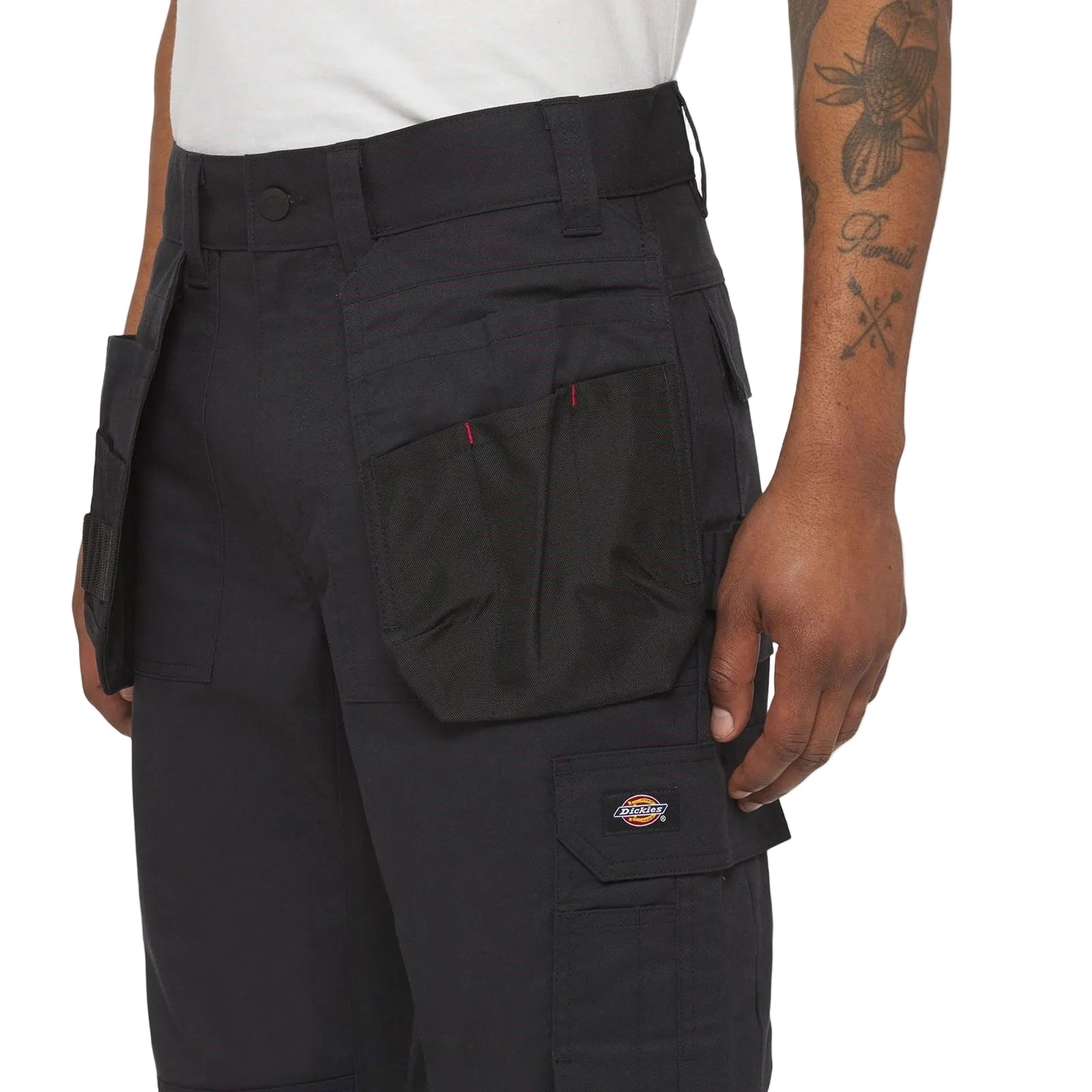 Dickies Multi Pocket Utility Polyester Men's Black Work Trousers