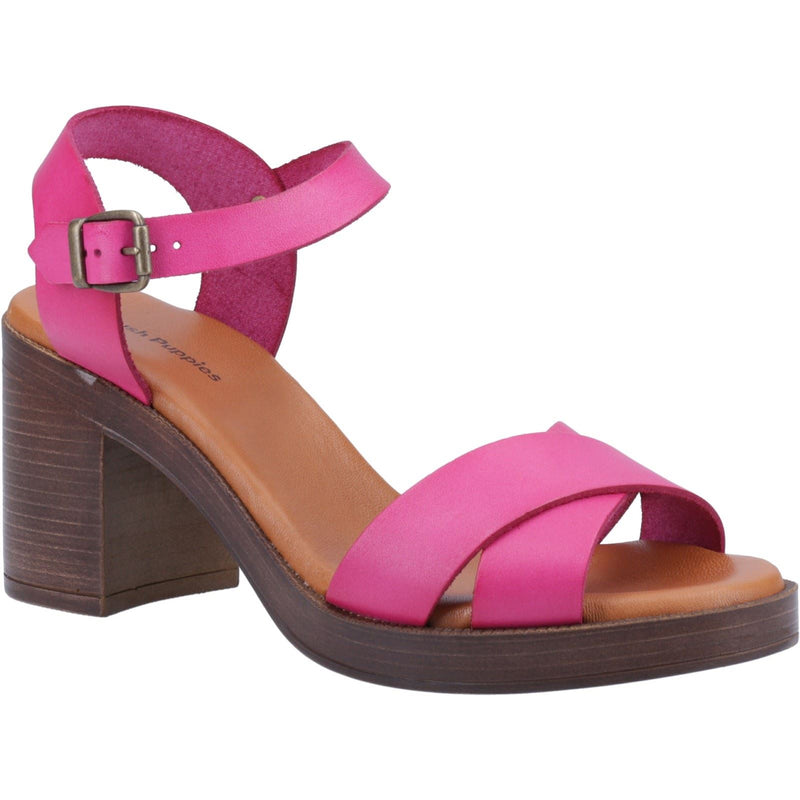 Hush Puppies Georgia Leather Women's Pink Sandals
