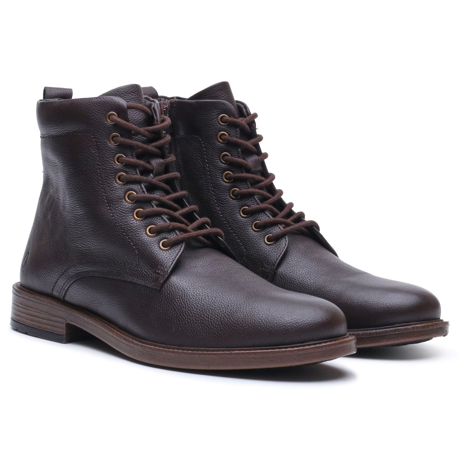 Hush Puppies Irwin Leather Men's BROWN Ankle Boots