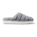 TOMS Alpargata Mallo Polyester Faux Fux Women's Mid Grey Faux Fur Mules