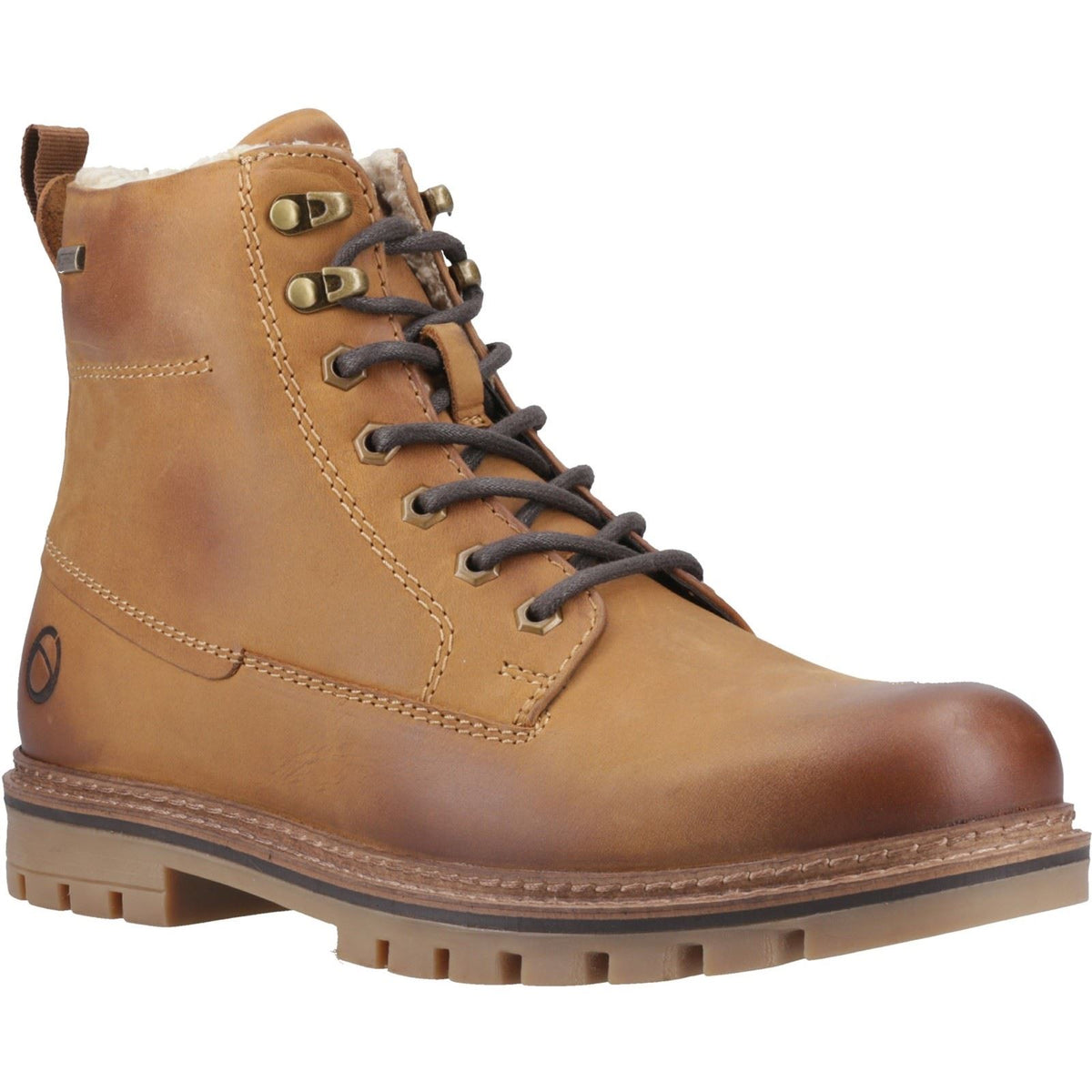 Cotswold Clanfield Leather Men's Tan Ankle Boots