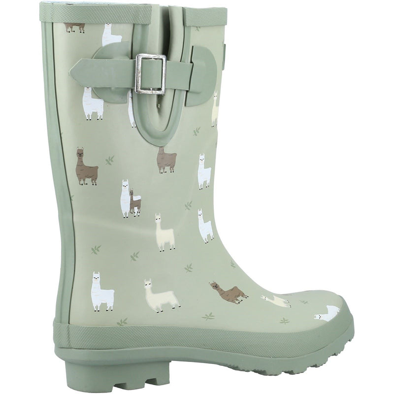 Cotswold Farmyard Mid Rubber Alpaca Wellington Boots