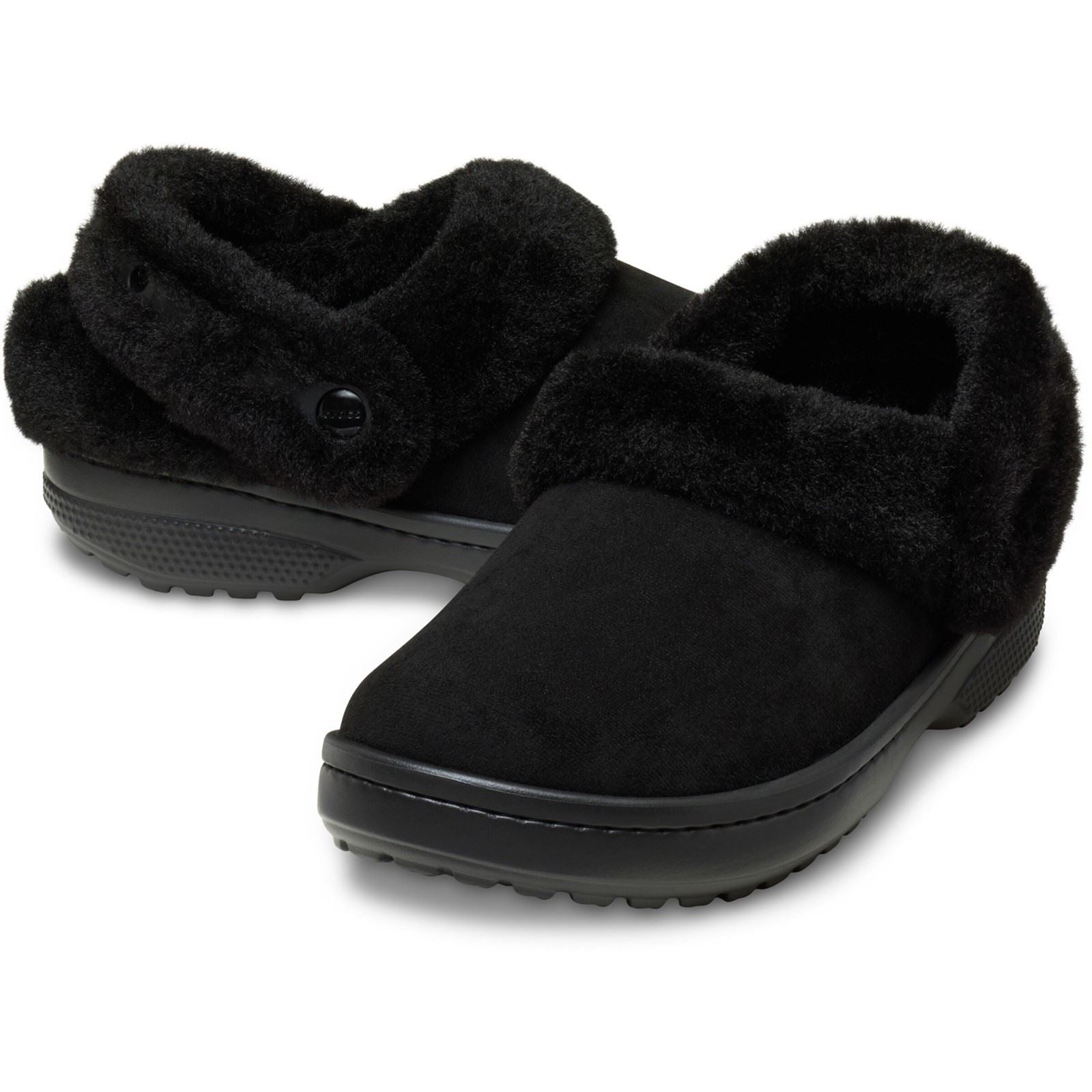 Crocs Unfurgettable Vegan Suede Polyester Women's Black Clogs