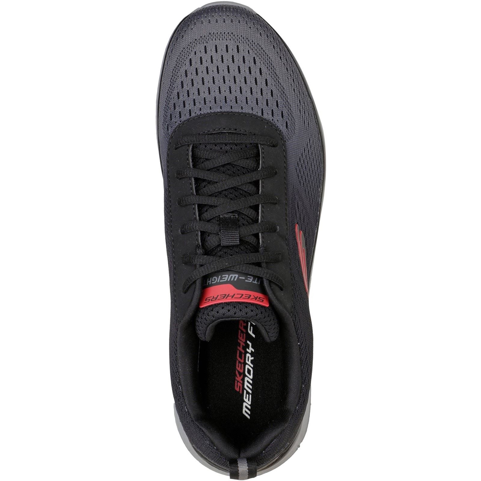 Skechers Track - Ripkent Textile Men's Black/Charcoal Trainers