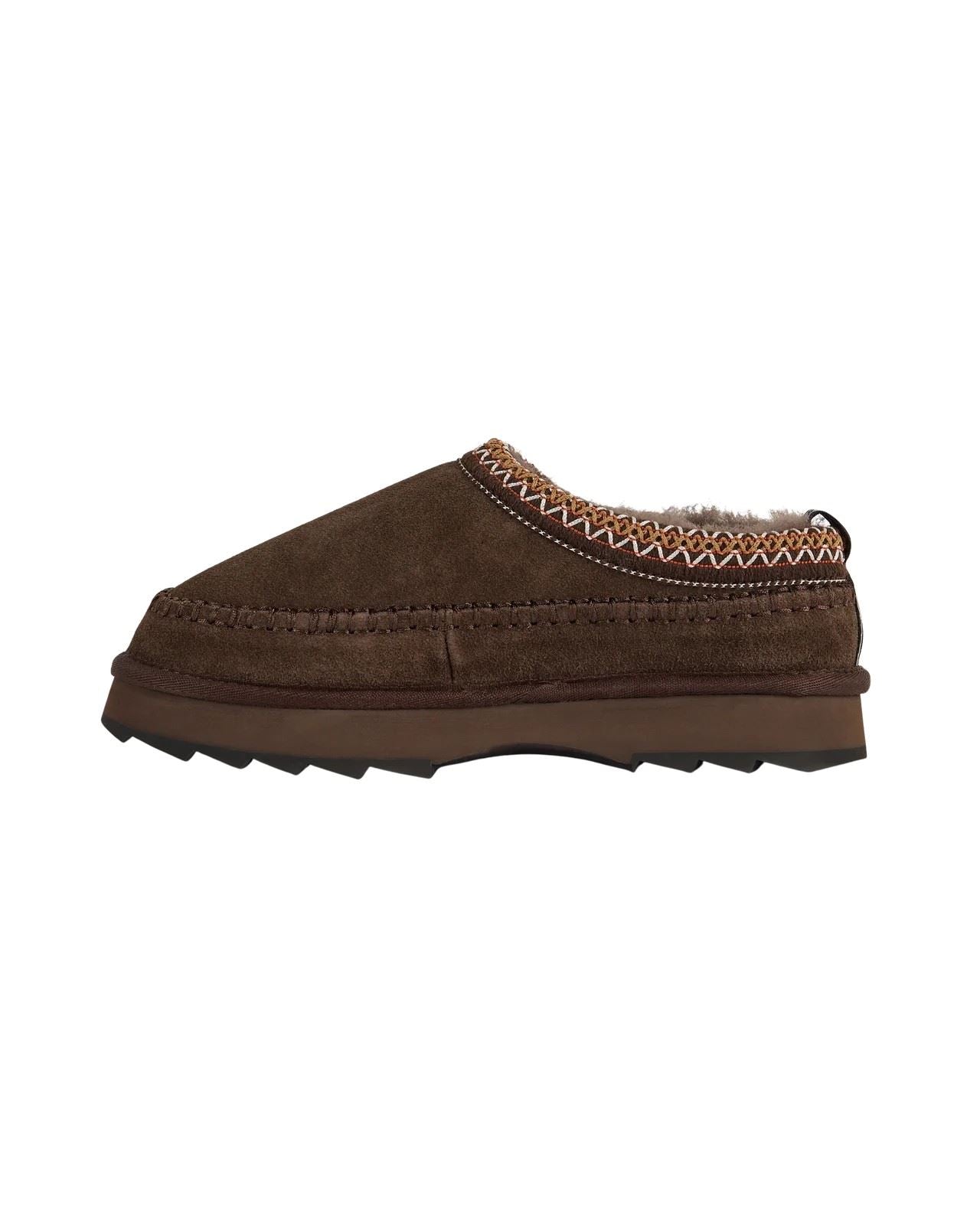 Emu Australia Sharky Adventure Scuff Suede Women's Chocolate Slippers