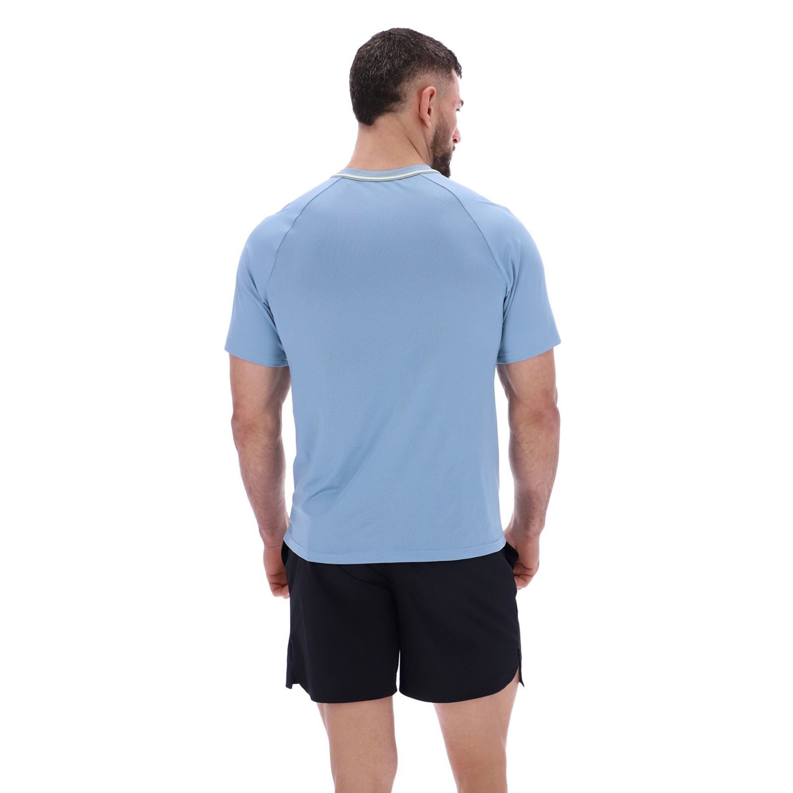 Ted Baker HARRISON TBMTA251 Polyester Men's Blue Activewear T-Shirts