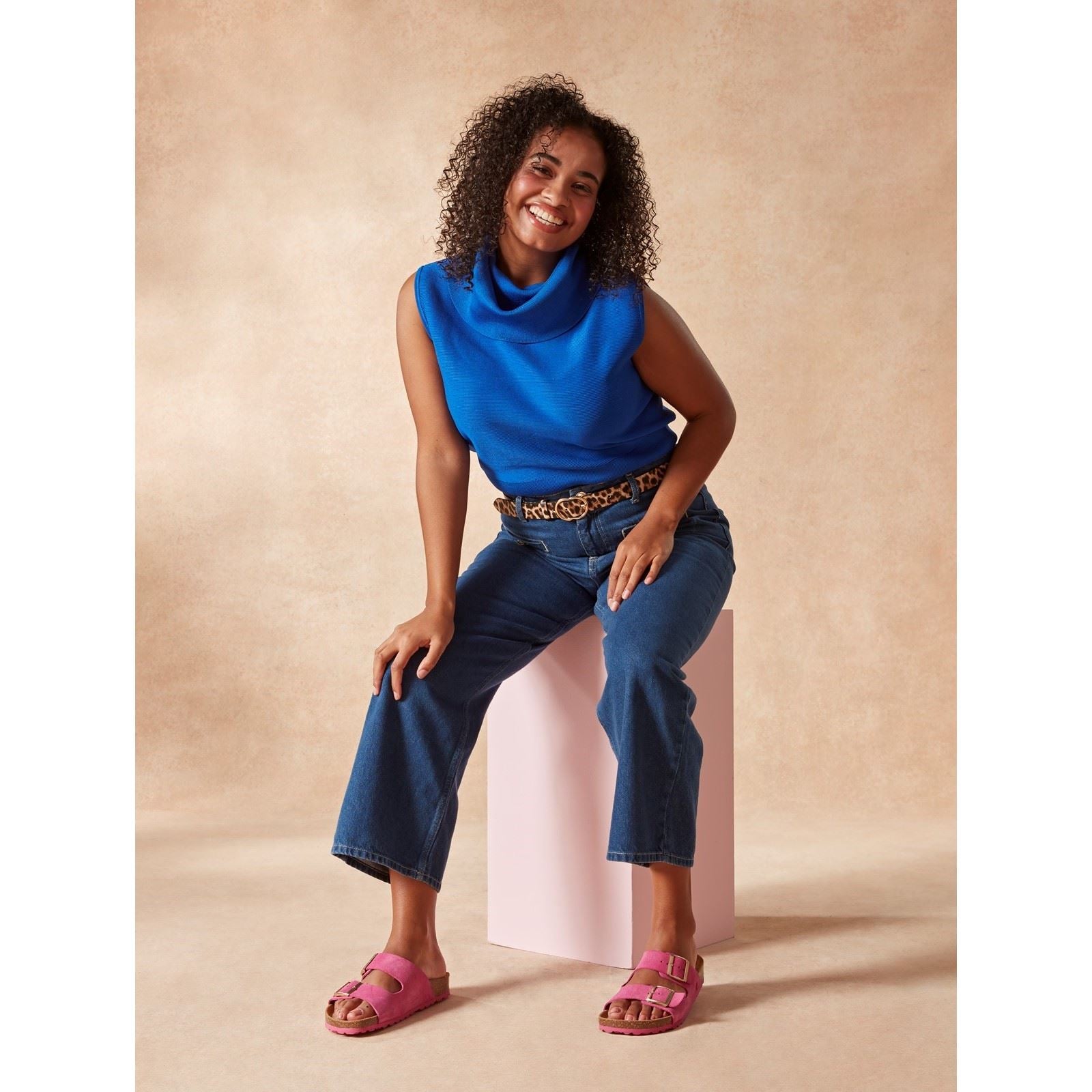 Hush Puppies Brixley Mule Suede Women's Fuchsia Standard Sandals