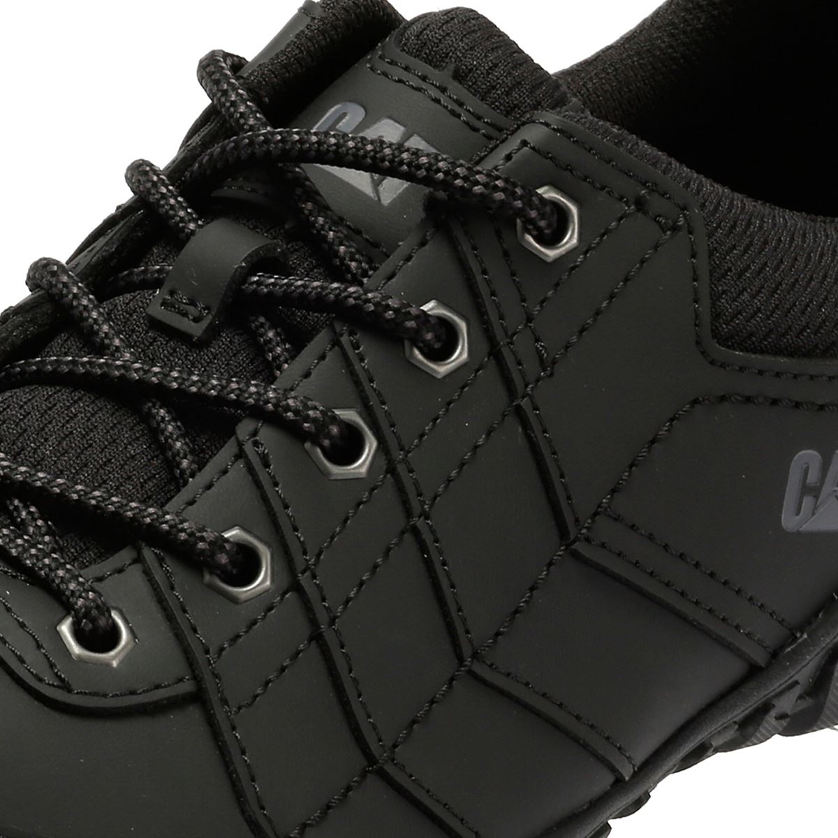 Caterpillar Instruct Suede Men's Black Lace-Up Shoes