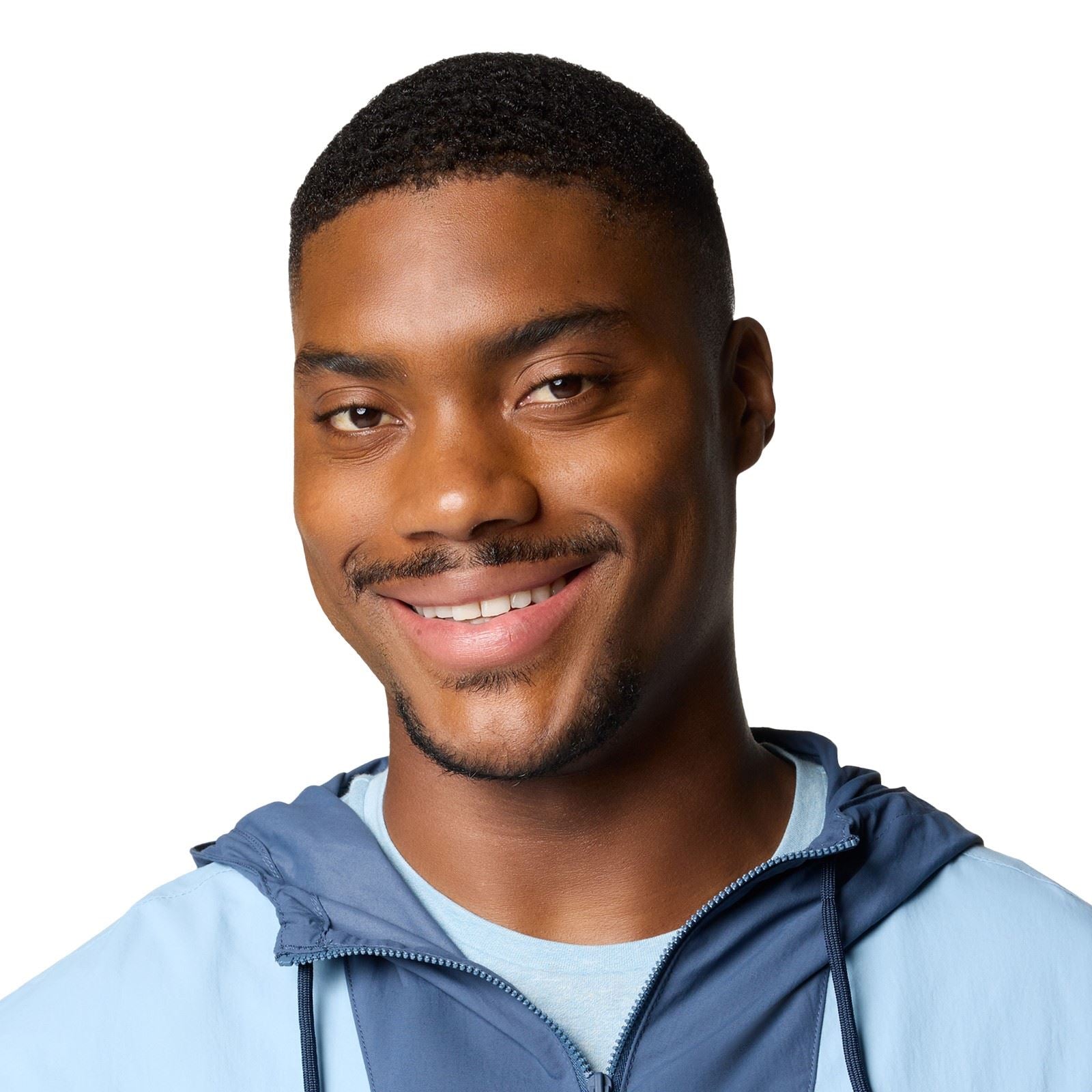 Columbia Spire Valley Hooded Windbreaker Men's Blue Windbreaker Jackets