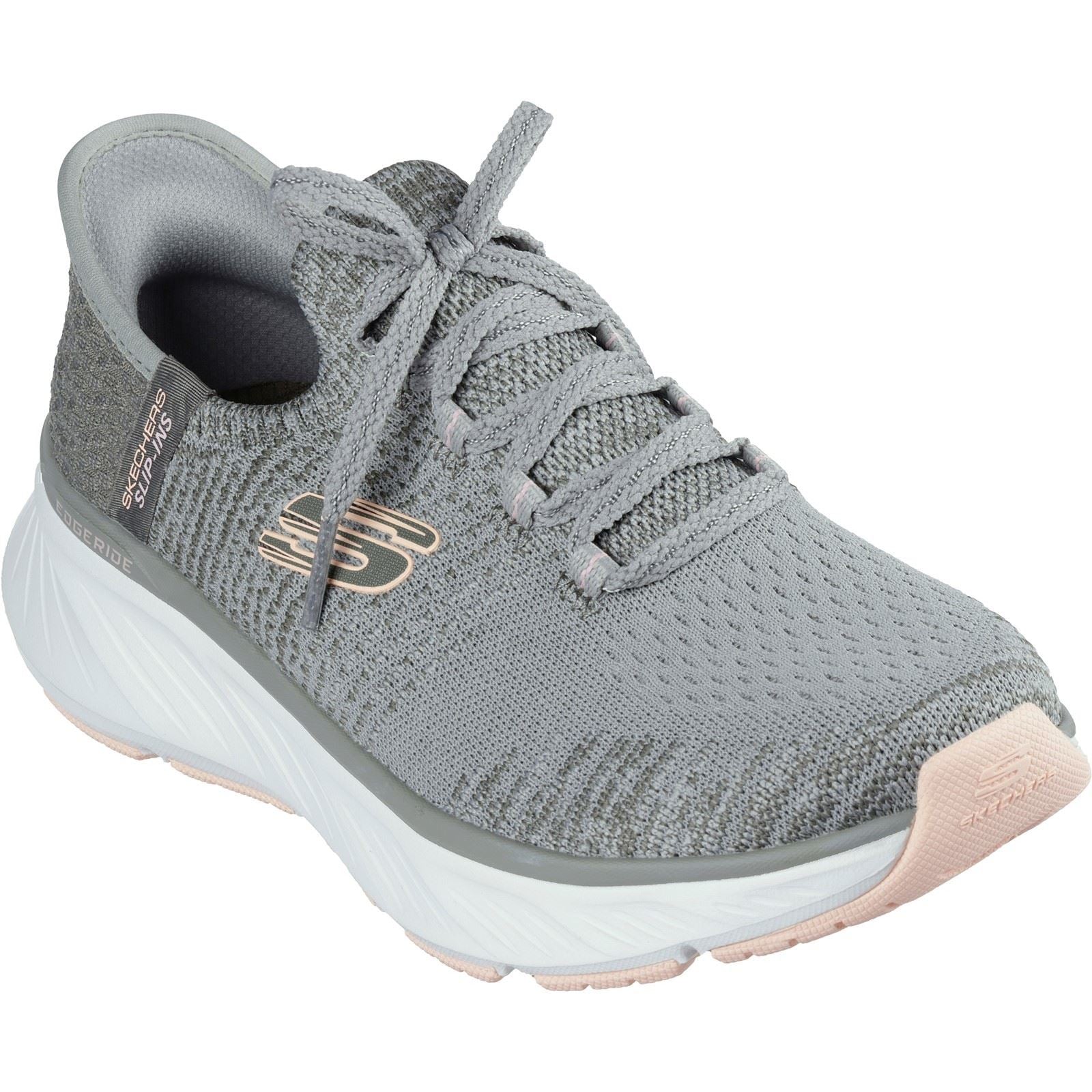 Skechers Edgeride Impression Textile Women's Green/Orange Trainers