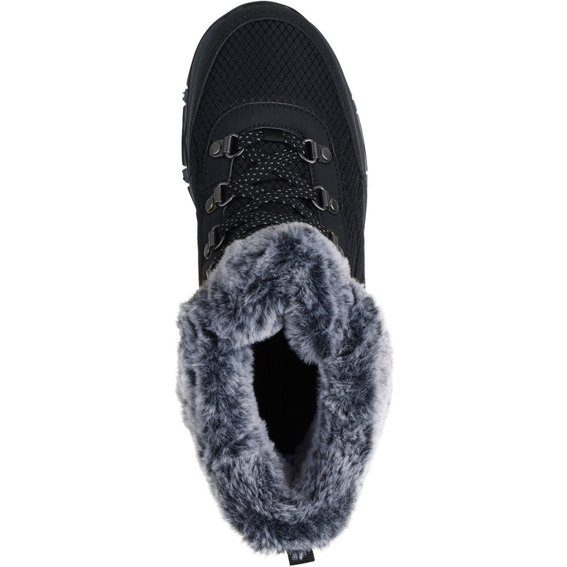 Skechers Trego Stormie Women's Black Winter Ankle Boots