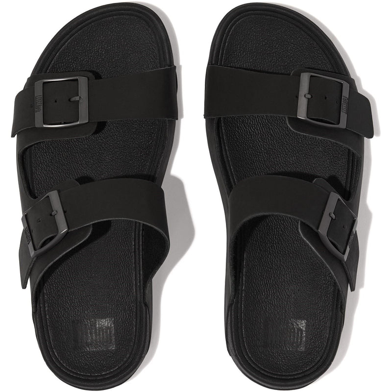 Fitflop Gogh Moc Leather Men's Black Sandals