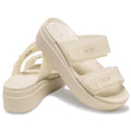 Crocs Brooklyn Buckle Low Wedge Women's Sandstone Sandals