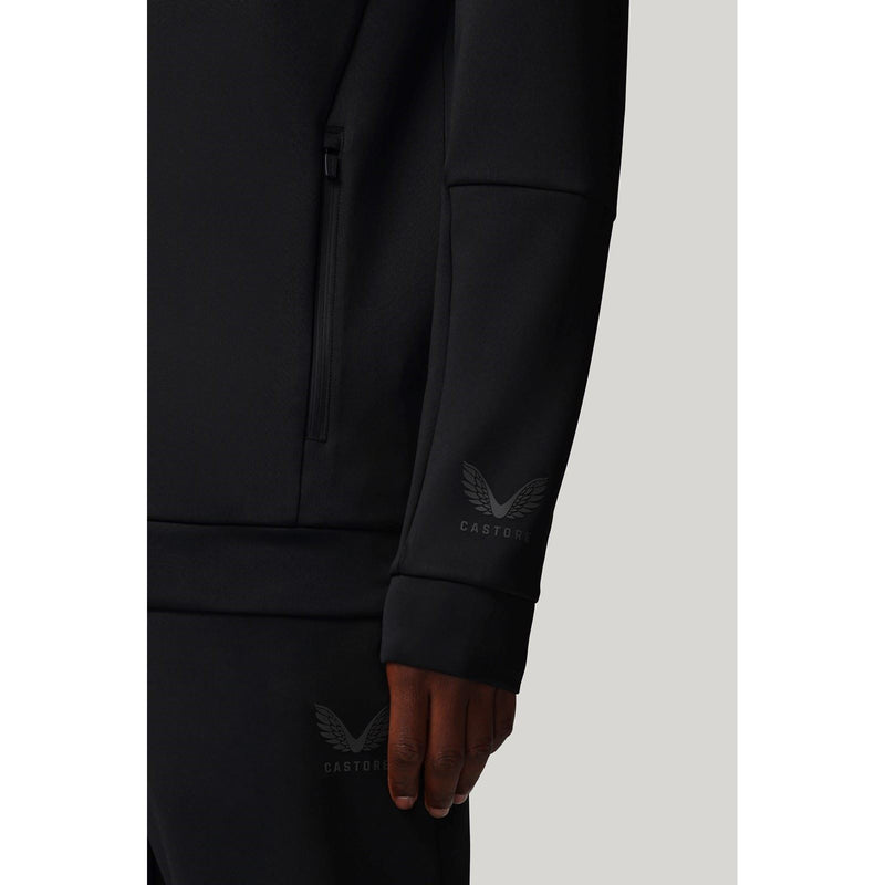 Castore Flex Full Zip Men's Black Hooded Sweatshirt